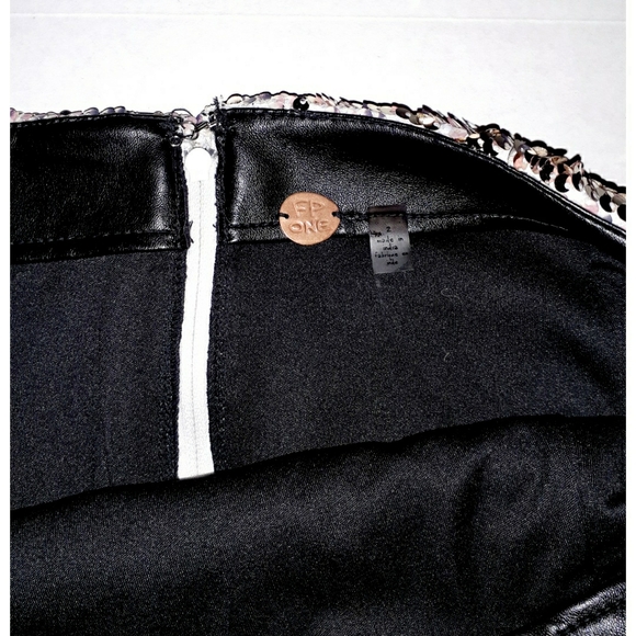 Free People Cheetah Print Sequin Mini Skirt - Picture 7 of 13